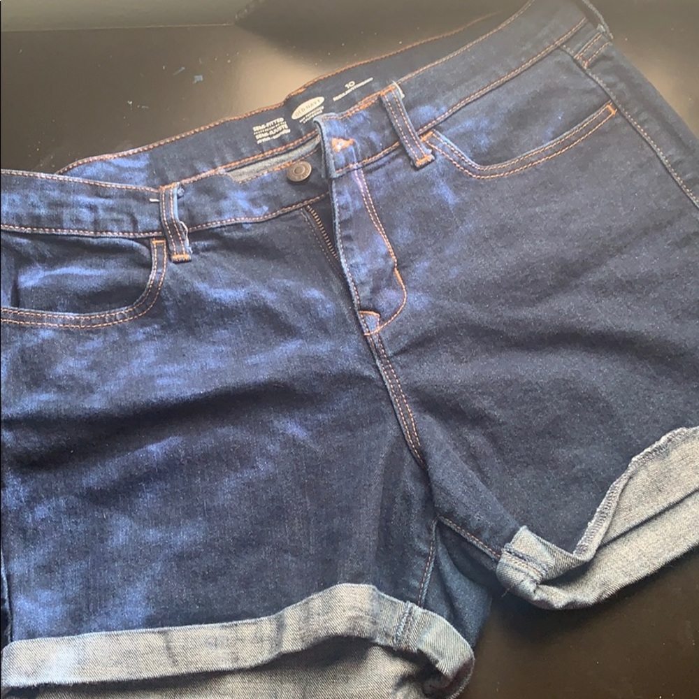 Semi-Fitted Jean Shorts